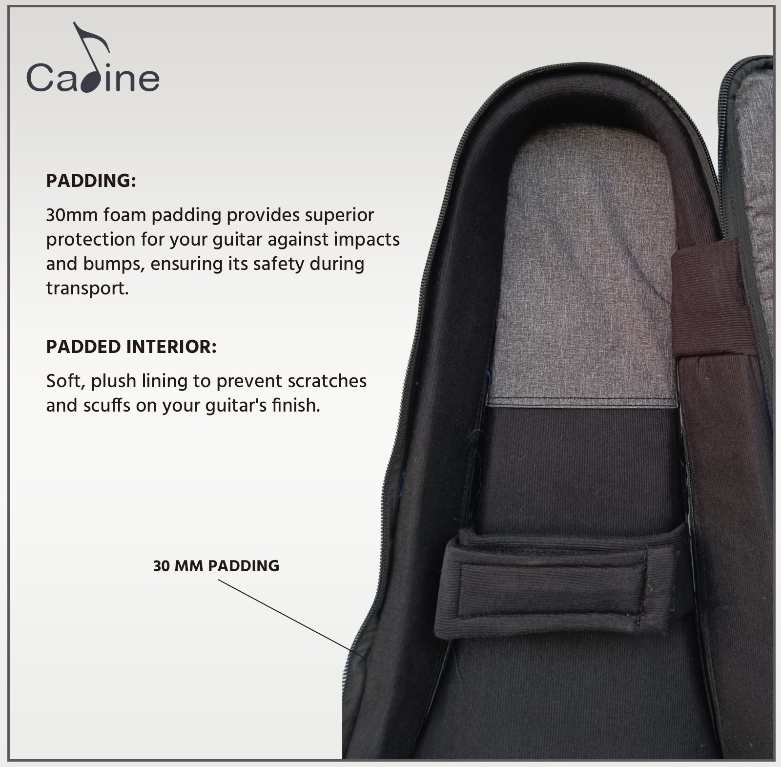 Cadine Electric Guitar Bag (Grey)